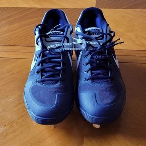 Nike Alpha Huarache Elite 2 Low Baseball Cleats: Size 13, Navy Blue/White